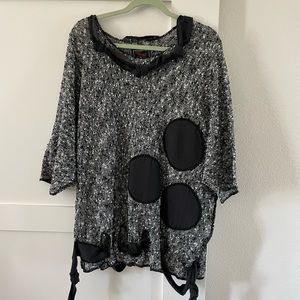 NWT Beautiful eclectic European design Prisa collection top boutique one size